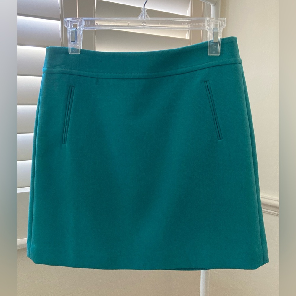 LOFT Ann Taylor teal skirt